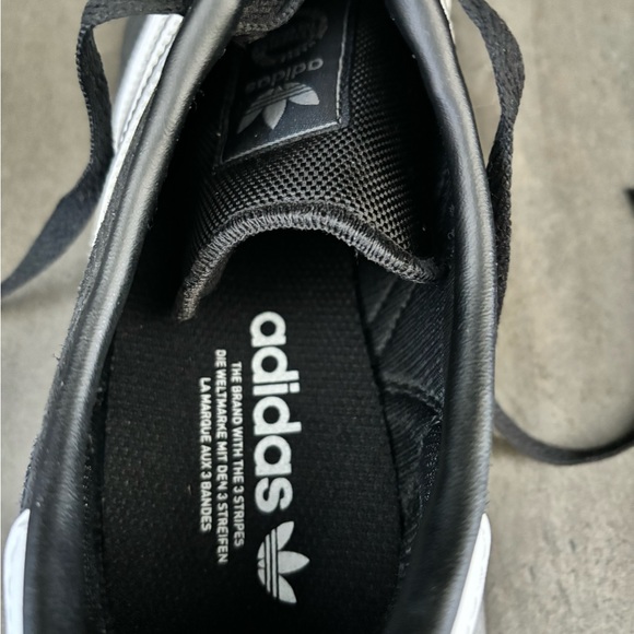 Adidas L.A. Trainer Black Suede Fabric Sneakers Athletic Shoes - Picture 6 of 7